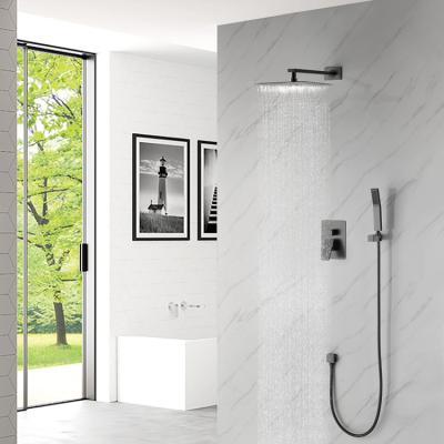 China Sliding Bar Sans Large LED Music Thermostatic Rainfall Shower System Music Ceiling Shower Set Gold 580 380 Mm Main Sale Phone Body Box for sale