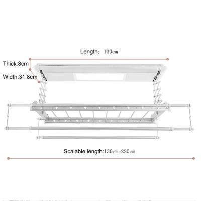 China Multifunctional Automatic LED Clothes Stretch Electric Cloth Drying Hanger Rack with Intelligent Control System for sale