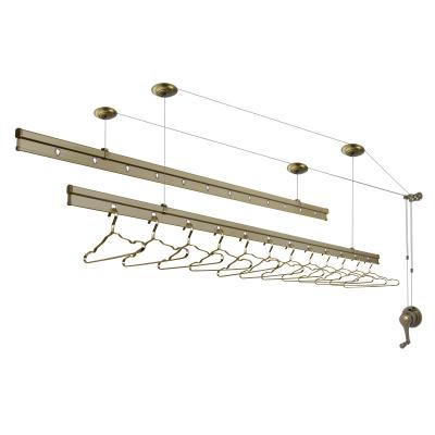 China Modern balcony aluminum clothes rack wholesale multifunctional ceiling lifting smart clothes rack for sale