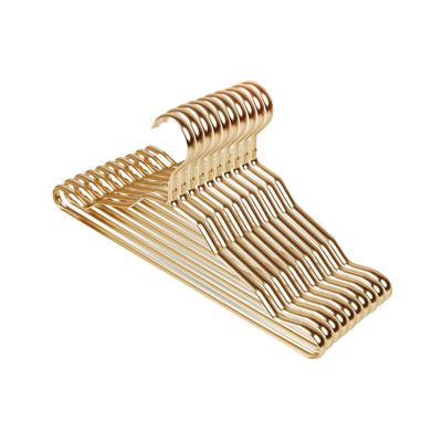 China Multifunctional garment use mounted gold hanger hanging clothes drying rack walmart for sale