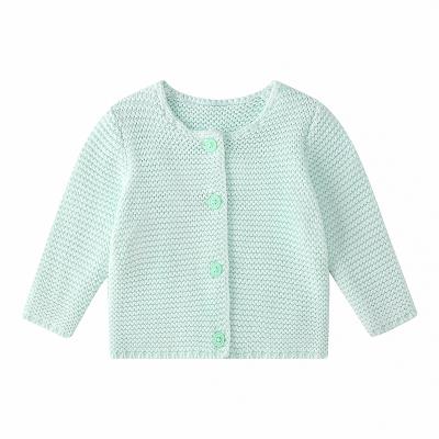 China Winter Knitted Clothes Baby Sweater Cardigan Solid Anti-Shrink Knit Newborn Kids Jacket Baby Winter Cardigan for sale