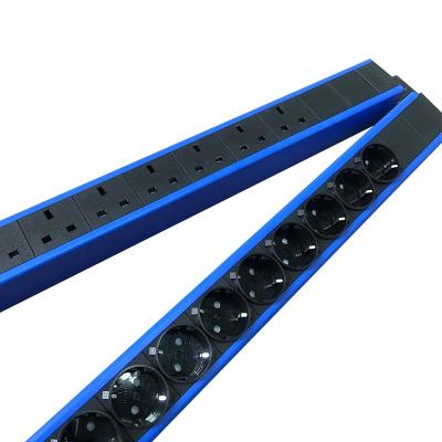 China Aluminum Alloy Zituo Intelligent Ip 0u 19 Ways Uk Rack Mount Pdu With Power Indicator Light for sale