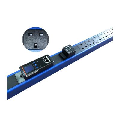 China Aluminum Alloy 0u 12ways Rack Mount Uk Pdu With Hot Swap Power Light 32a 250v 8000w for sale