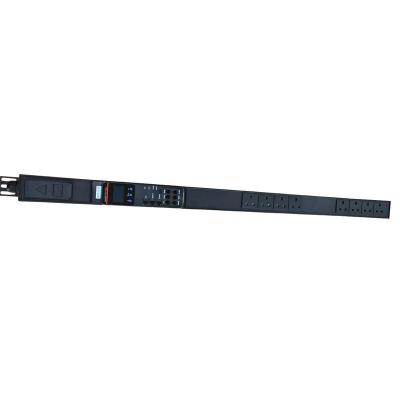 China Aluminum Alloy Pdu 32a 10a 16a C19 Pdu For Real-time Monitoring Of Voltage Socket Smart Metered Pdu for sale