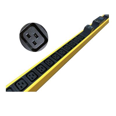 China Aluminum Alloy Intelligent Pdu Metered Pdu 1.5u Iec C13 C19 Smart Monitor Pdu Ip For Computer Center Idc for sale