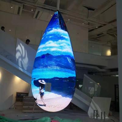 China Indoor LED display screens of various shapes with unusual shapes can be used for lifting and low installation. for sale