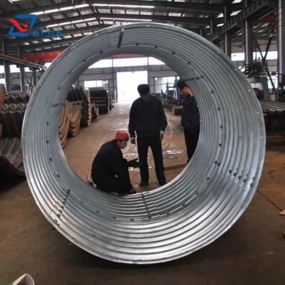 China Structure Pipe Instead Of Large Diameter Concrete Pipe Corrugated Steel Pipe For Road Culverts for sale