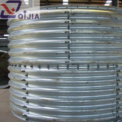 China Structure Pipe Corrugated Steel Tube Corrugated Steel Pipe With Flanged Stackable Pipe for sale