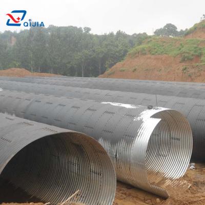 China Structure Pipe Underground Steel Culvert Multi Plates Assembled Corrugated Galvanized Metal Road Culvert Pipe for sale