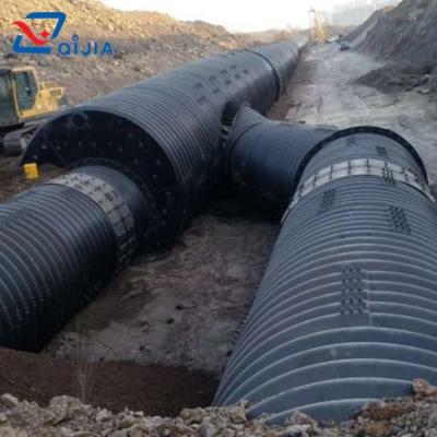 China Structure Pipe Buried Underground Culvert Plates Set Structural Metal Pipe Corrugated Culvert for sale