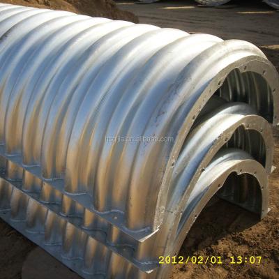 China Irrigation Dip Coating Pipe Large Diameter Steel Pipe Bridges Hot Steel Corrugated Metal Corrugated Corrugated Pipe for sale