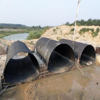 China Structure Pipe Galvanized Corrugated Steel Culvert Pipe For Underpasses And Small Shelter for sale