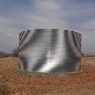 China Structure Large Size 1100m3 500m3 Pipe Bolted Steel Water Storage Tank For Agriculture for sale