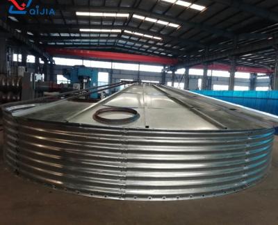 China 1300m3 circular structure pipe hot dip galvanized steel cattel water tanks for sale for sale