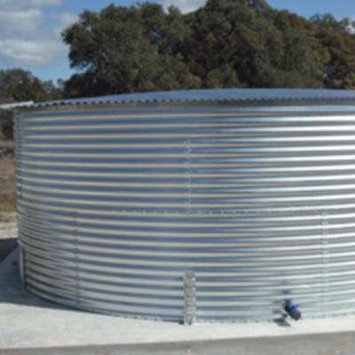 China Multi structure corrugated pipe plates water tank for dirty-14 meters in diameter. for sale