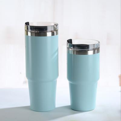 China High Quality Disposable Insulated Vacuum Car Tumbler Double 304 Stainless Steel Water Mug With Straw for sale