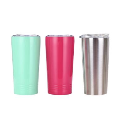 China New Design 20oz Double Wall Tumbler Stainless Steel Vacuum Tumbler Disposable Metal Water Bottle for sale