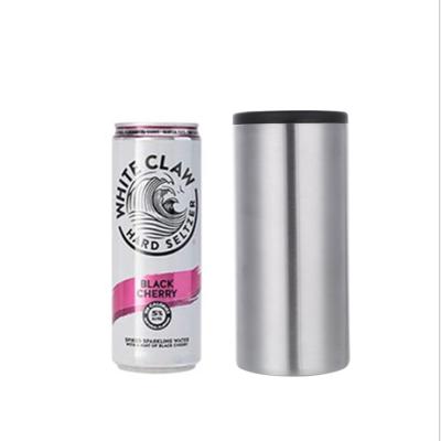 China Sustainable Promo Custom Stainless Steel Box 12oz Insulated Slim Cooler for sale