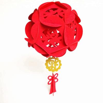 China Gift Free Sample Chinese Felt New Year Hanging Decorations for sale