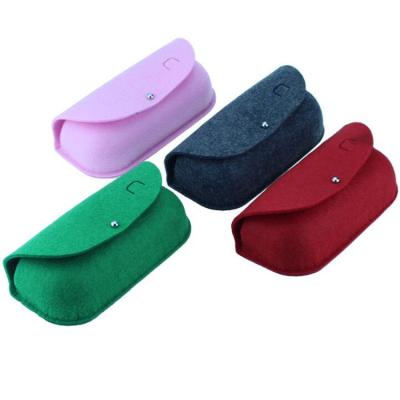 China 2022 Hot Selling Good Quality Pocket Glass Holder Felt Sun Glass Case/Boxes/Wool Glass Case 100% Bag/Pocket Holder Felt for sale