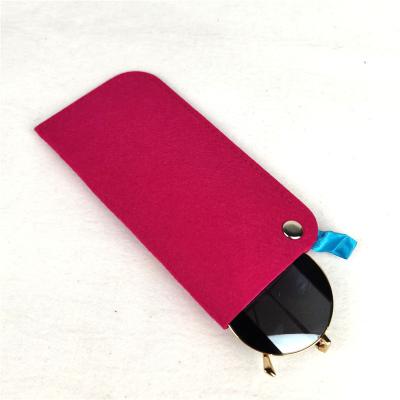 China Glass Case Felt Glass Case Pouch Fashion Pouch Colorful 100% Soft Colorful Glass Felt Glass Case Slim Cheap Bag for sale