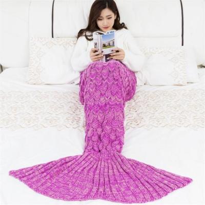 China New Handmade Waterproof Super Bulky 100% Merino Wool Knit Sofa TV Blanket Blanket for sale