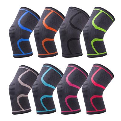 China Breathable High Quality Knitted Sports Knee Wraps Volleyball Compression Sleeves Pads Knee Brace for sale