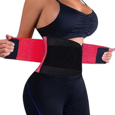 China New Arrival Professional Adjustable Safety Protective Waist Support Elastic Breathable Black Belt for sale