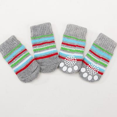 China Sustainable Multi Popular Cute Pet Anti Slip Designs Waterproof Socks From China for sale