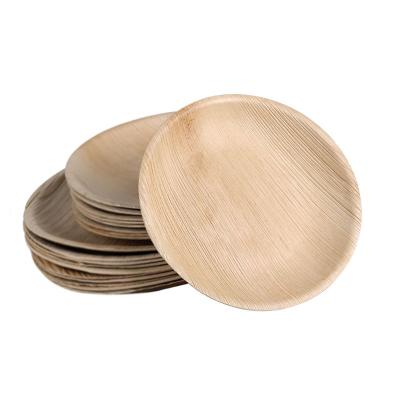 China Disposable Dinner Dish/Bamboo/Wooden Dishes Disposable Palmette,Food Safe Bamboo Touch Dish Dish for sale