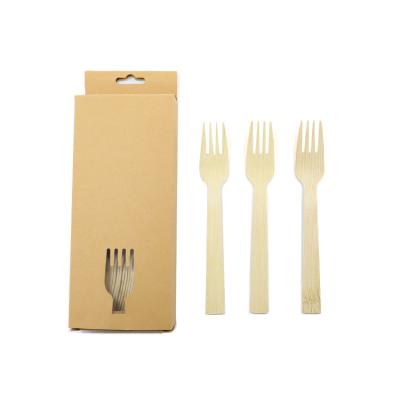 China Eco Friendly Sustainable Cheap Disposable Wooden Logo Fork Spoon Fiber Bamboo Custom Set for sale