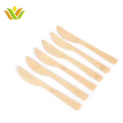 China Disposable Eco-friendly Mini Bamboo Wooden Disposable Cutlery Butter Cutter Eco-friendly Knife For Cake for sale