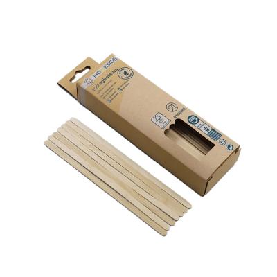 China Wholesale Sustainable Private Label Disposable Bamboo Wooden Sticks Long Stirrers For Coffee for sale