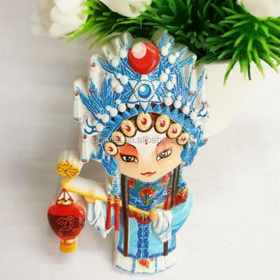 China Decoration Peking Opera Resin 3d Printing Machine Fridge Magnet for sale