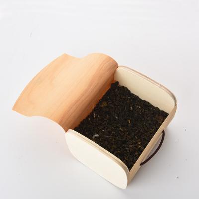 China Nature Cylindrical Birch Bark Wooden Tea Gift Wooden Packaging Box Tea Box for sale