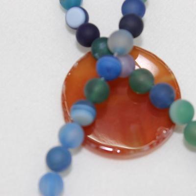 China Wholesale Natural DIY Decoration Agate Stone Beads For Bracelets And Necklaces for sale