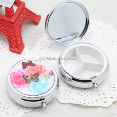 China 7 Day Weekly Pill Organizer Small Eco-Friendly Pill Organizer Metal Pill Box Eco-Friendly for sale