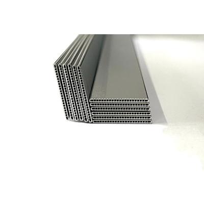 China Heatsink Extruded Condenser Aluminum Microphone Channel Flat Tube For Radiator for sale