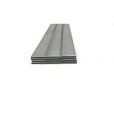 China Micro Square Aluminum Rectangular Tubing Flat Radiator Pipe Channel Tube for sale