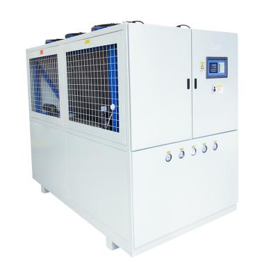 China Advertising company air cooled refrigerator for plastic industry 30hp water chiller scorll compressor 100kw cool industrial refrigerator for sale