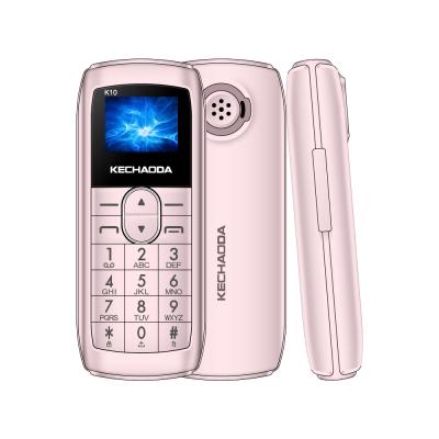 China FM Radio KECHAODA K10 0.66 Inch Mini Slim Tiny Phone Dial Finger Phone for sale