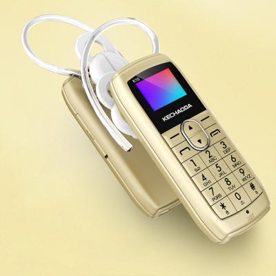 China FM radio KECHAODA K10 smallest mini new product 0.66 inch mini phone headset holder GSM finger phone mobile phones for sale