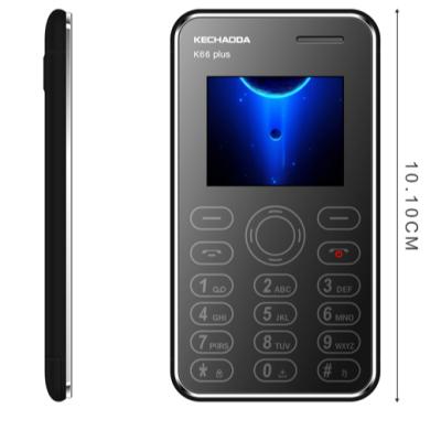 China Build in KECHAODA K66plus double sim flash card tiny phone cheap mobile phone for sale