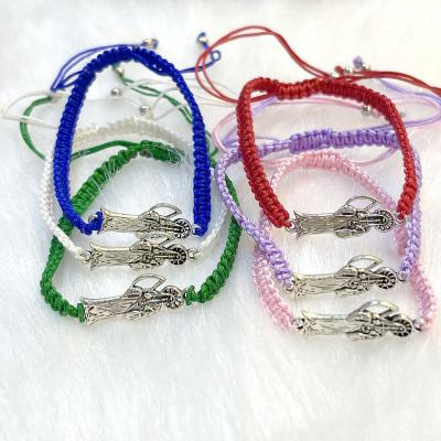 China Religious Wholesale Religion Jesus A God Of Death Can Worn By Men And Women As Gifts Or Prayer Hand-Woven Bracelet for sale