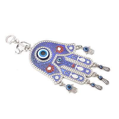 China CLASSIC Turkish Blue Eyes Fatima Lucky Hand Car Hanging Wall Pendant for sale