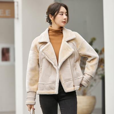 China Latest Women's Denim One Piece Long Sleeve Fur Coat Cotton Cotton Fur Coat Custom OEM Black OEM Pocket Windproof for sale