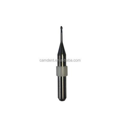 中国 CamDent long life dental milling machine metal burs leg 6mm Ballmill D1.5 for SDM5T titanium disc/titanium premill 販売のため