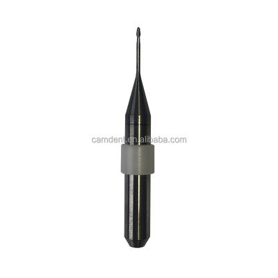 Cina CamDent long life dental milling machine metal burs leg 6mm Ballmill D1 for SDM5T titanium disc/titanium premill in vendita