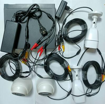 China Full Color 4CH AHD NIGHT VISION KIT 1080P CCTV Camera DVR System Kit for sale