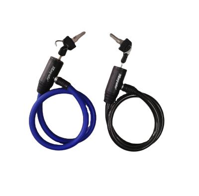 China Hot Selling Bike and Motorcycle Security Bicycle Lock Bike Lock Cable Lock with Two Keys for sale